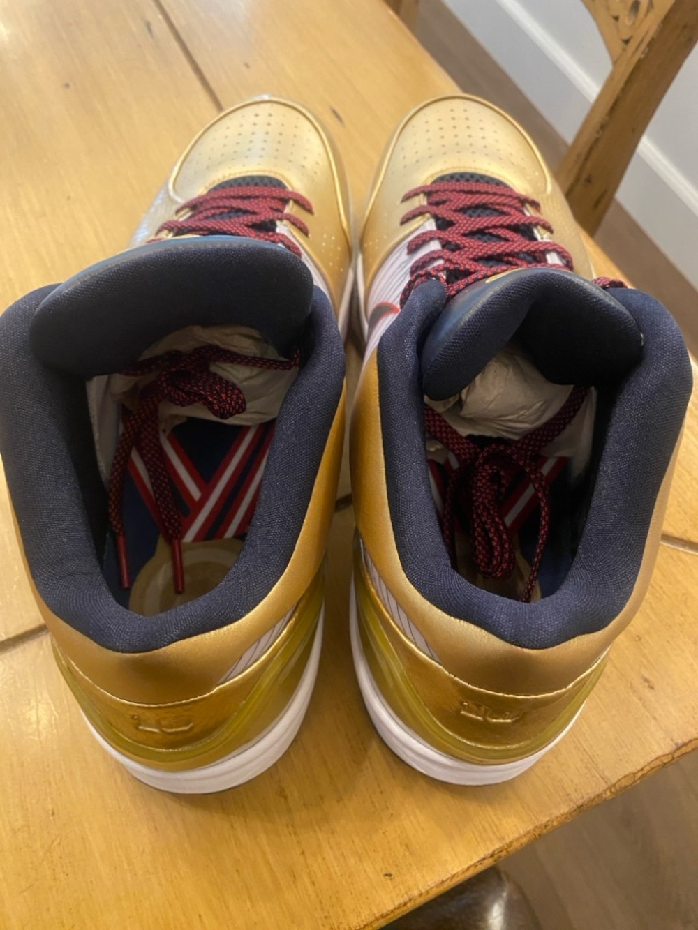 Nike Kobe 4 Protro Gold Metal Athletic Basketball Sneakers New & box size 14 - Picture 10 of 15